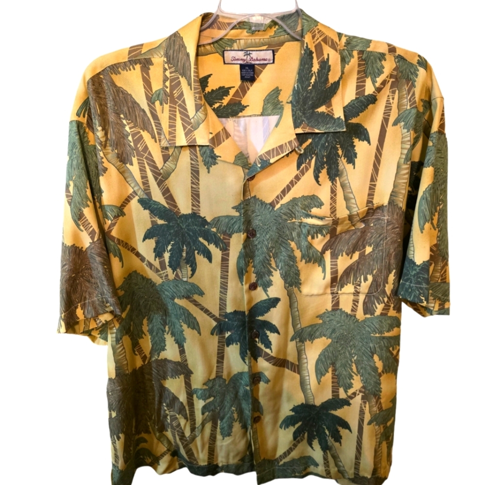 Tommy Bahama Mens  Silk Camp Shirt XL